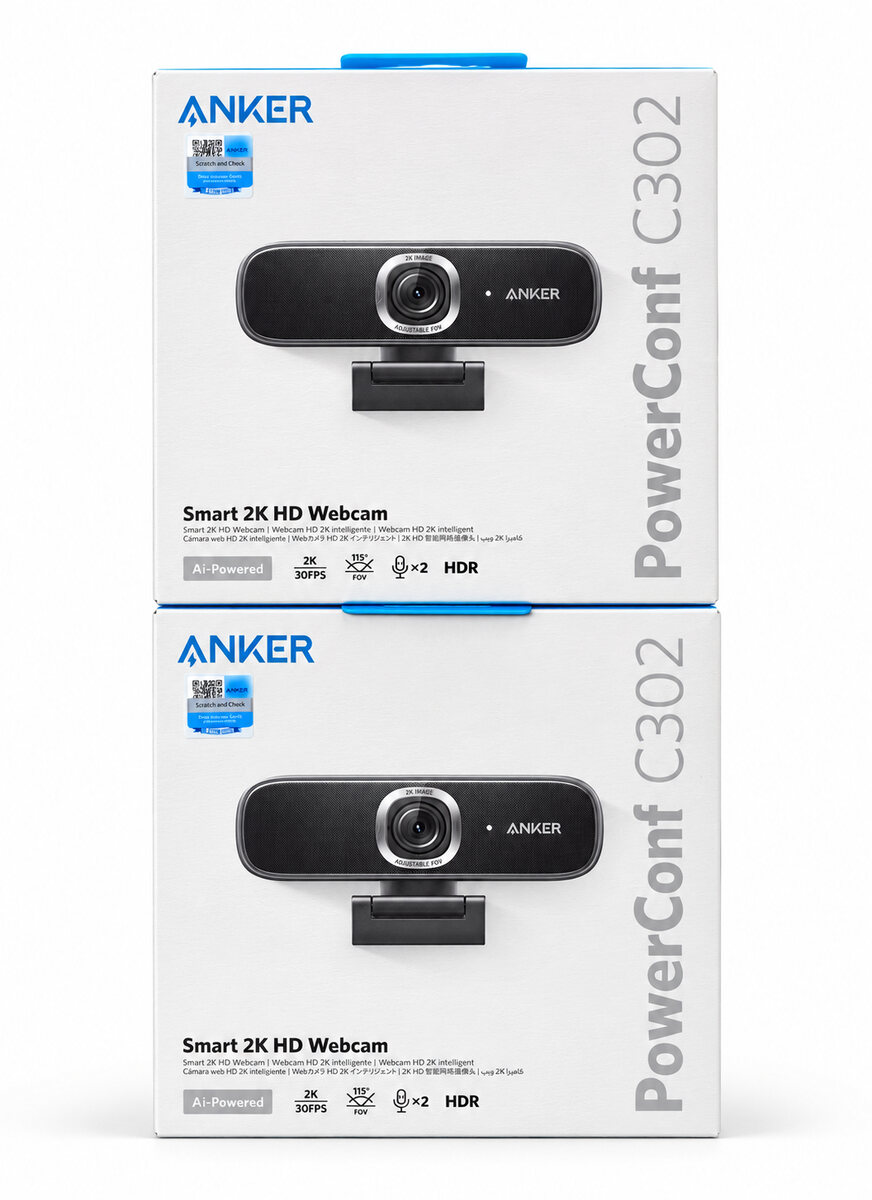 Anker PowerConf C302 2K Webcam