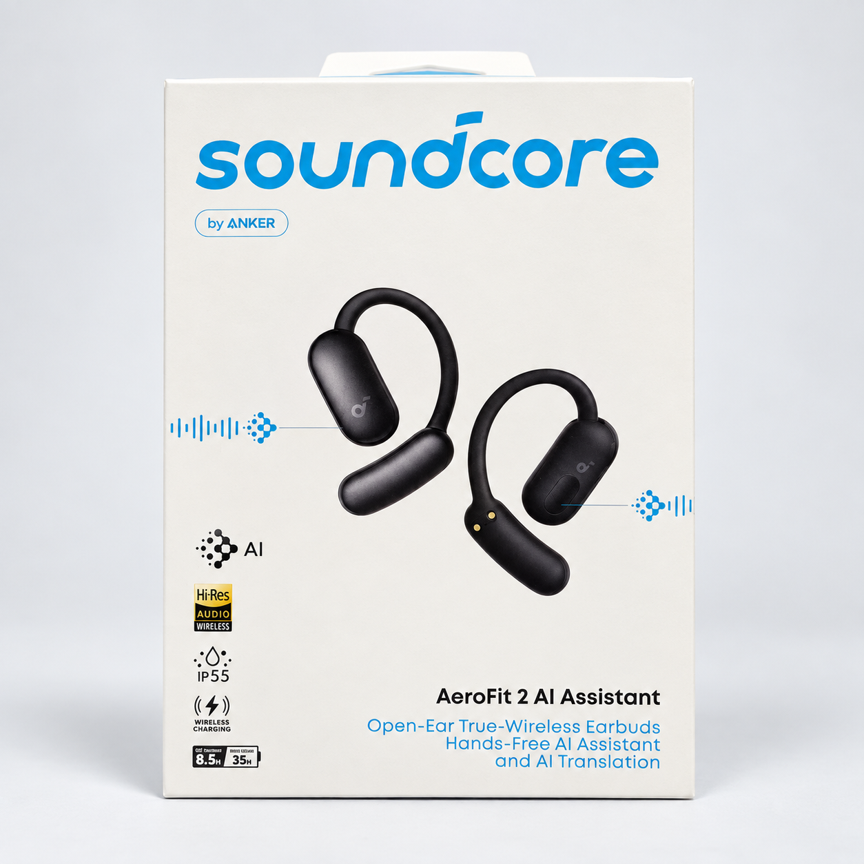 Anker Soundcore AeroFit 2 AI Open-Ear Headphones