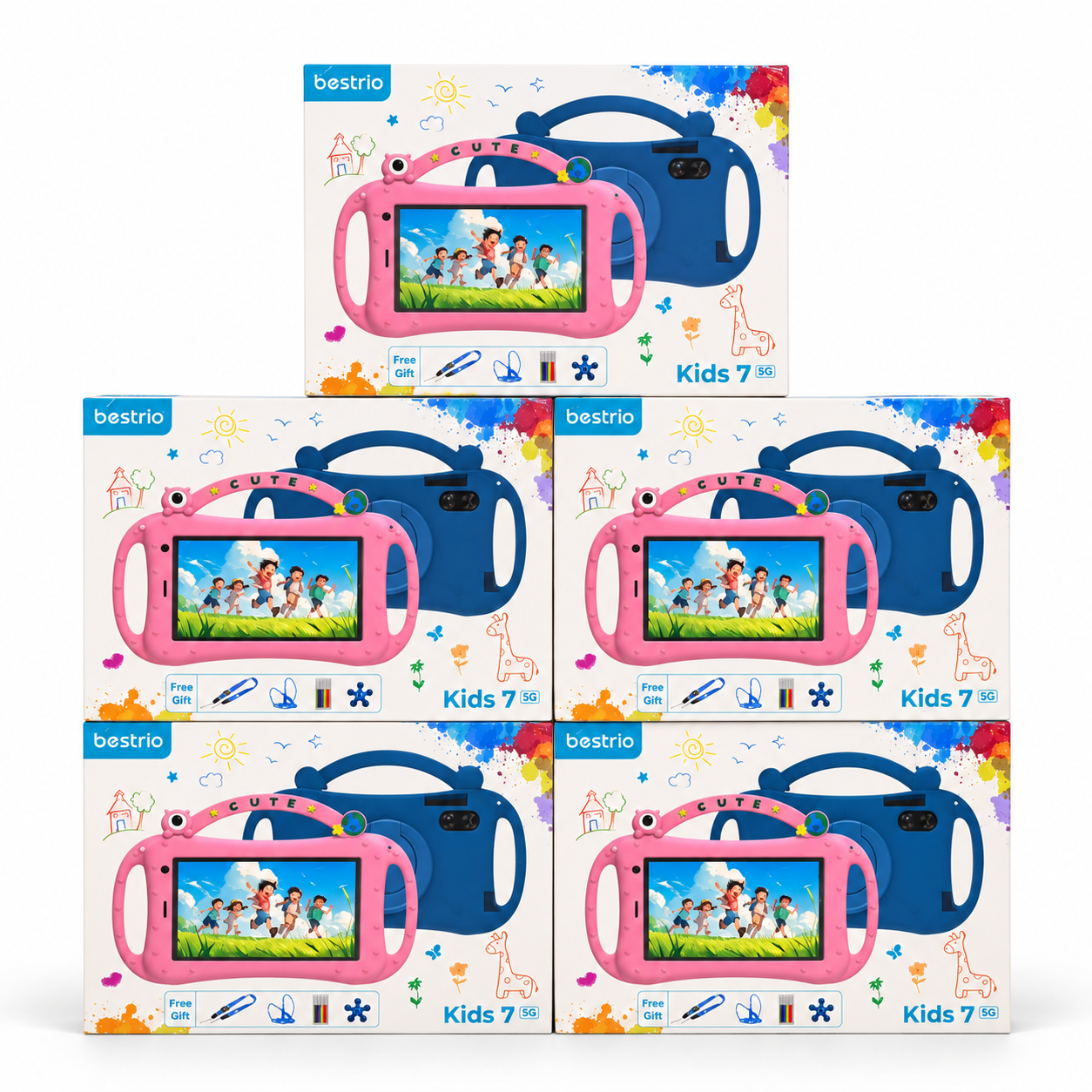 Bestrio Kids 7 5G Tablet 128GB 4GB RAM