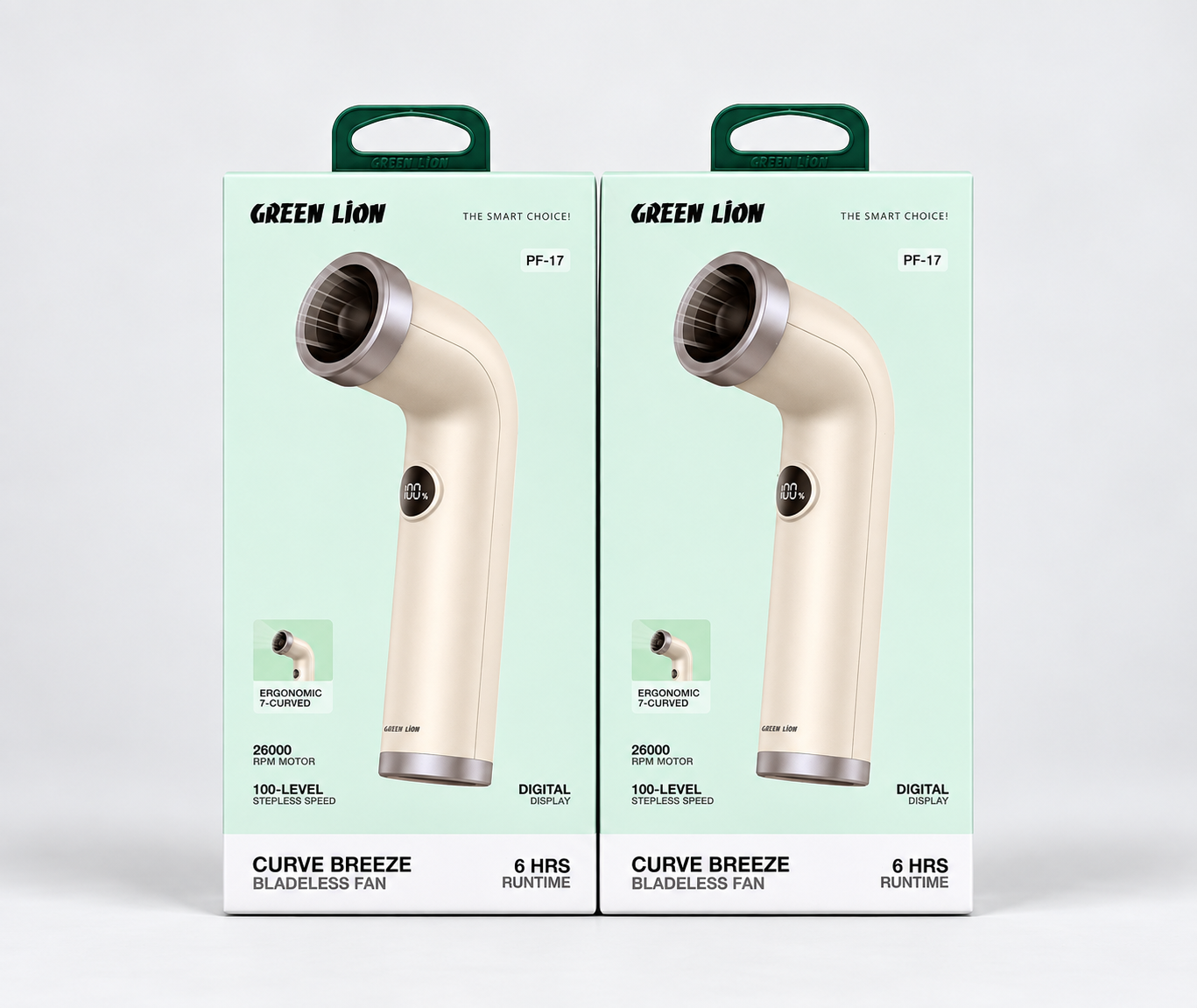 Green Lion Curve Breeze Bladeless Turbo Fan