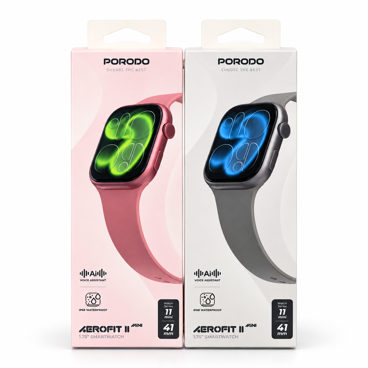 Porodo Aerofit 2 Smartwatch Series 11 41mm with Silicone Strap