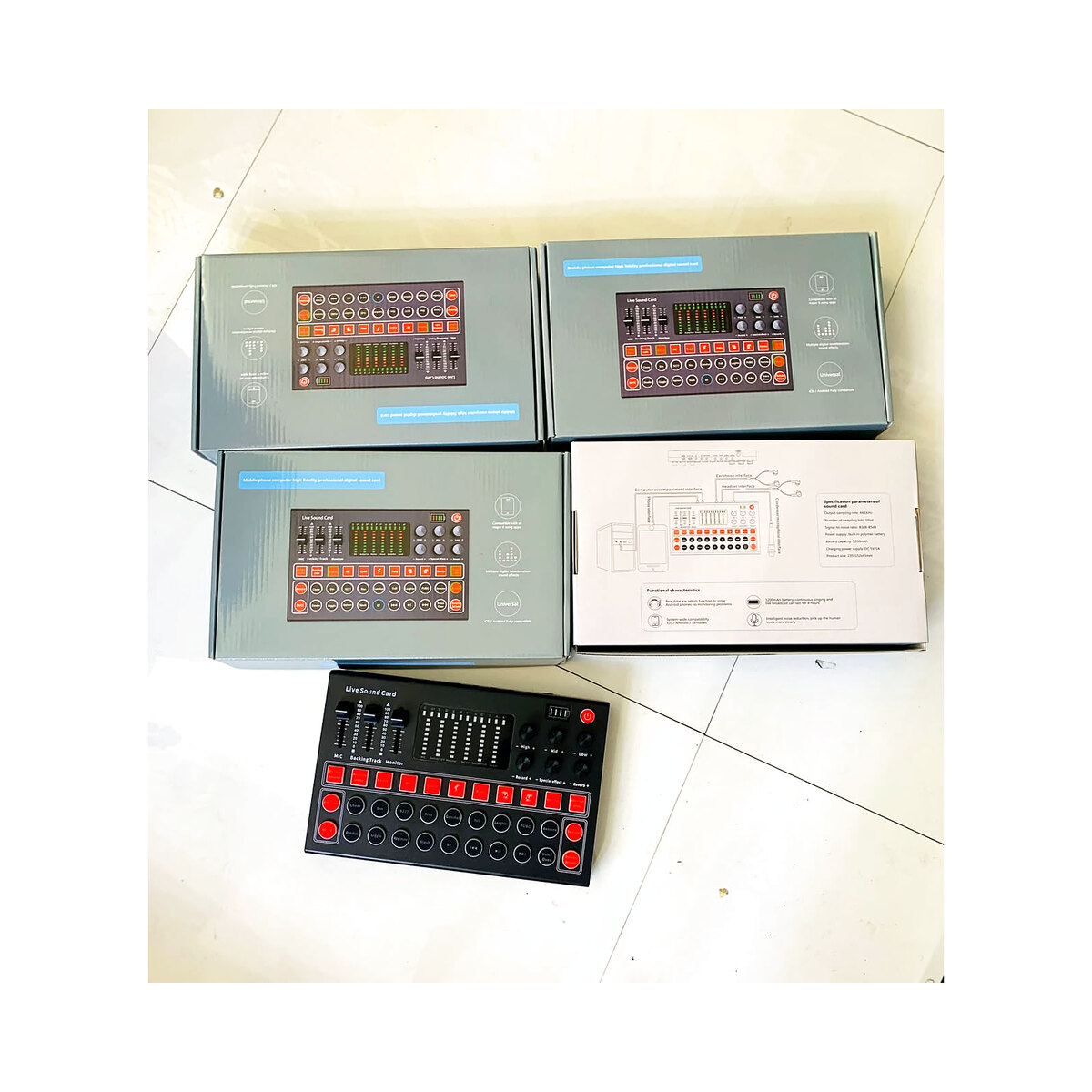 M9 Bluetooth Live Sound Card and Audio Mixer