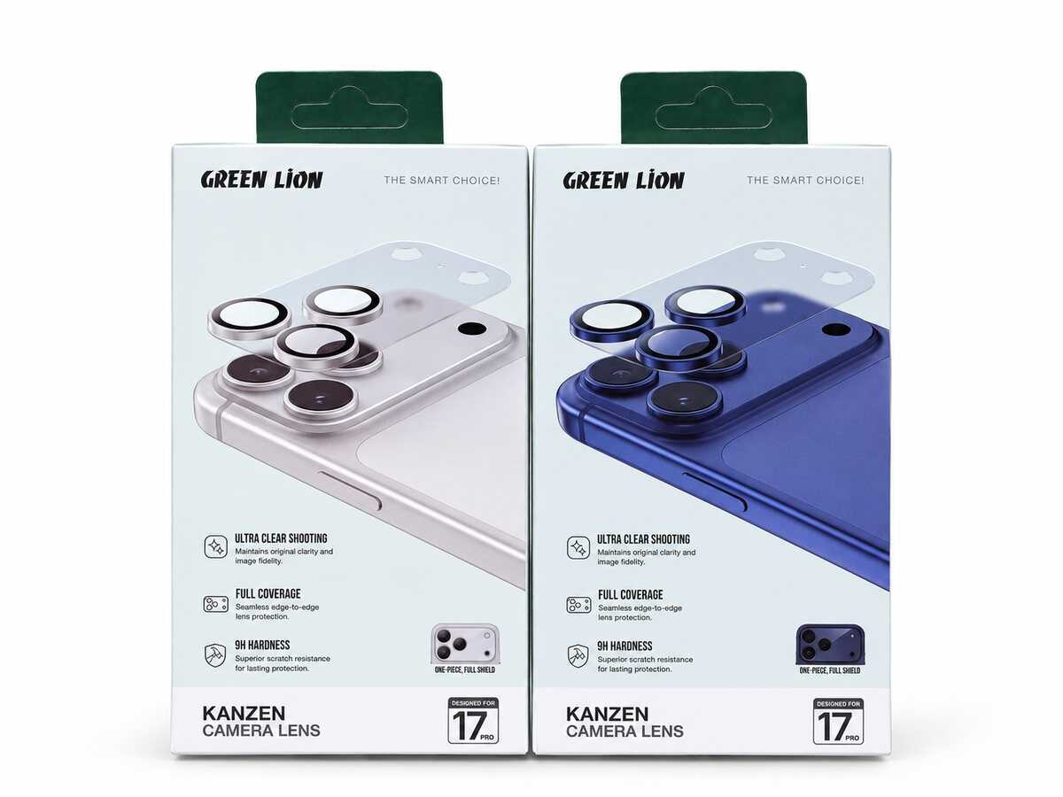 Green Lion Kanzen Clear Camera Lens Protector for iPhone 17 Pro Max