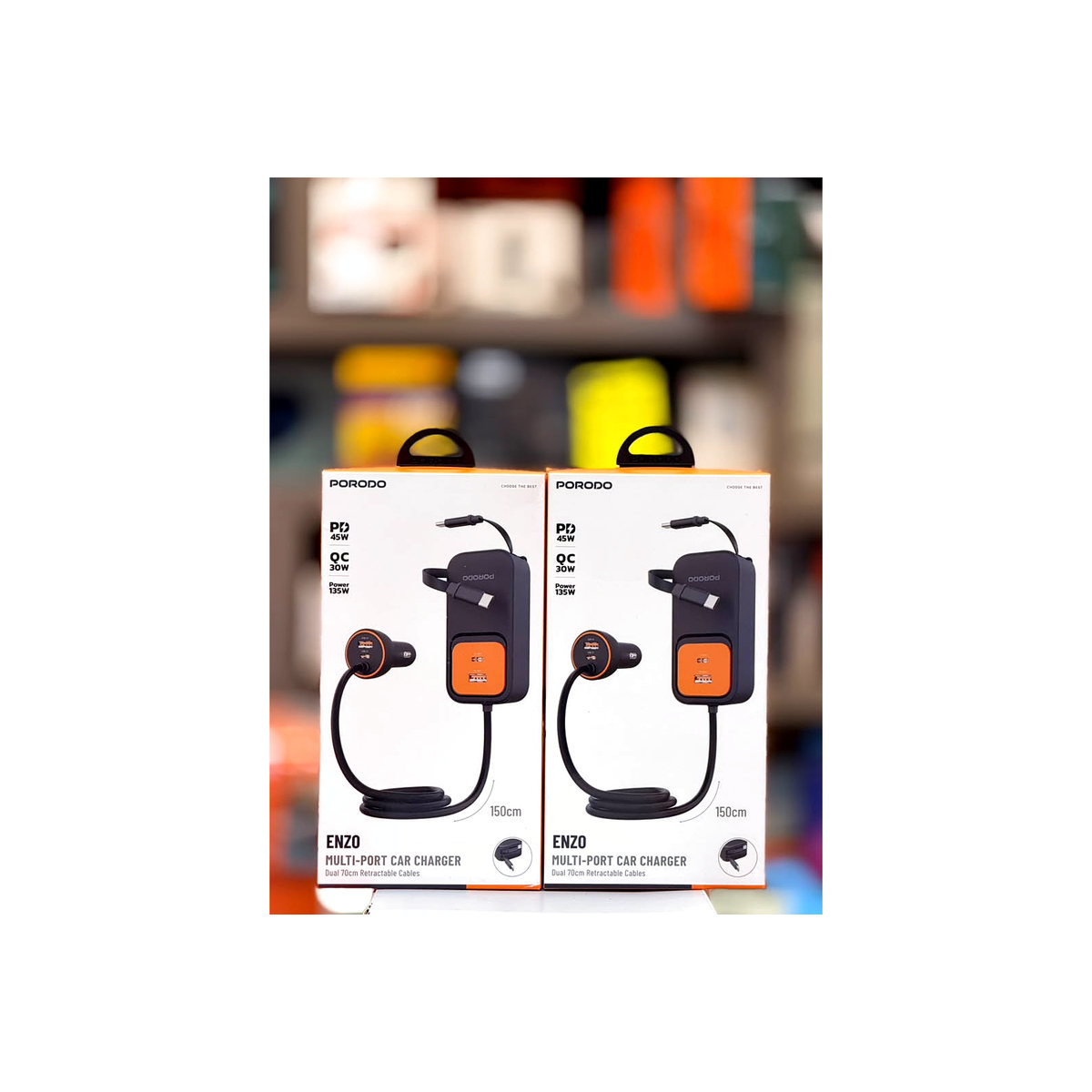 Porodo Enzo 135W Multi-Port Car Charger