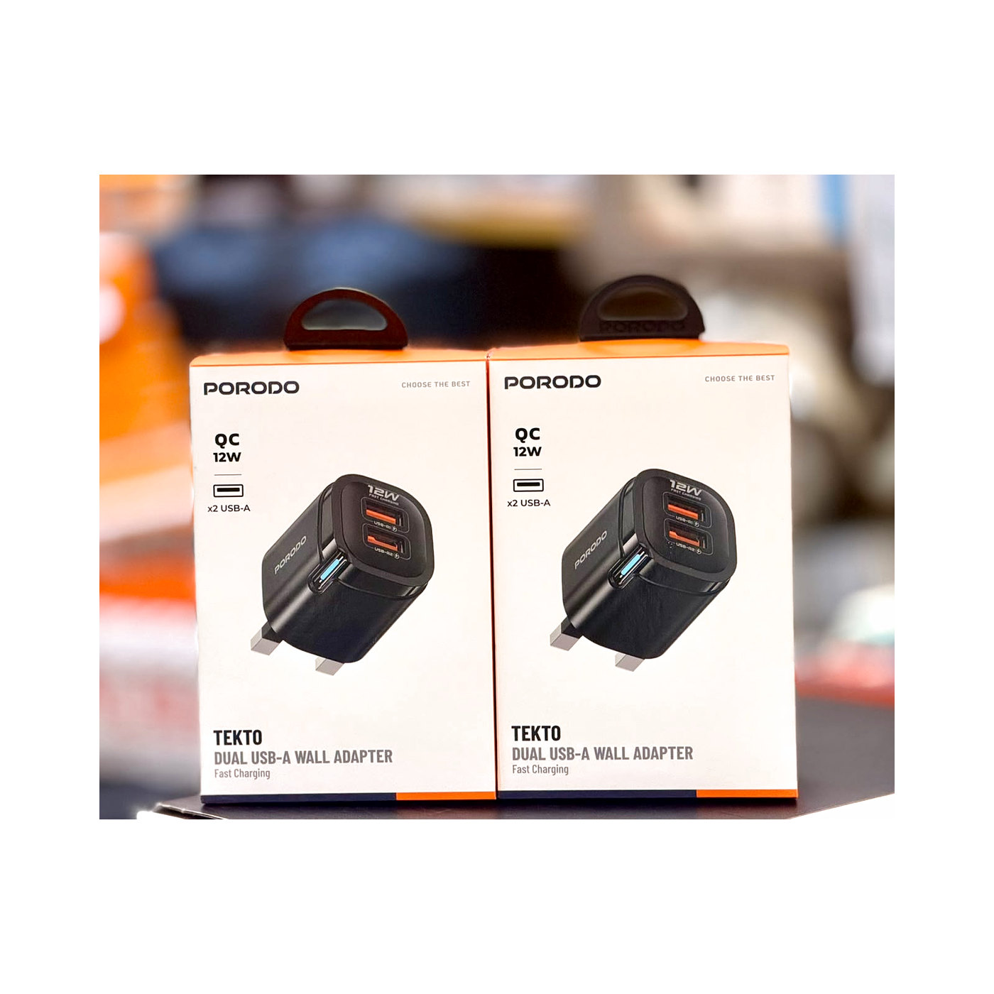 Porodo Tekto 12W Dual USB-A Wall Adapter