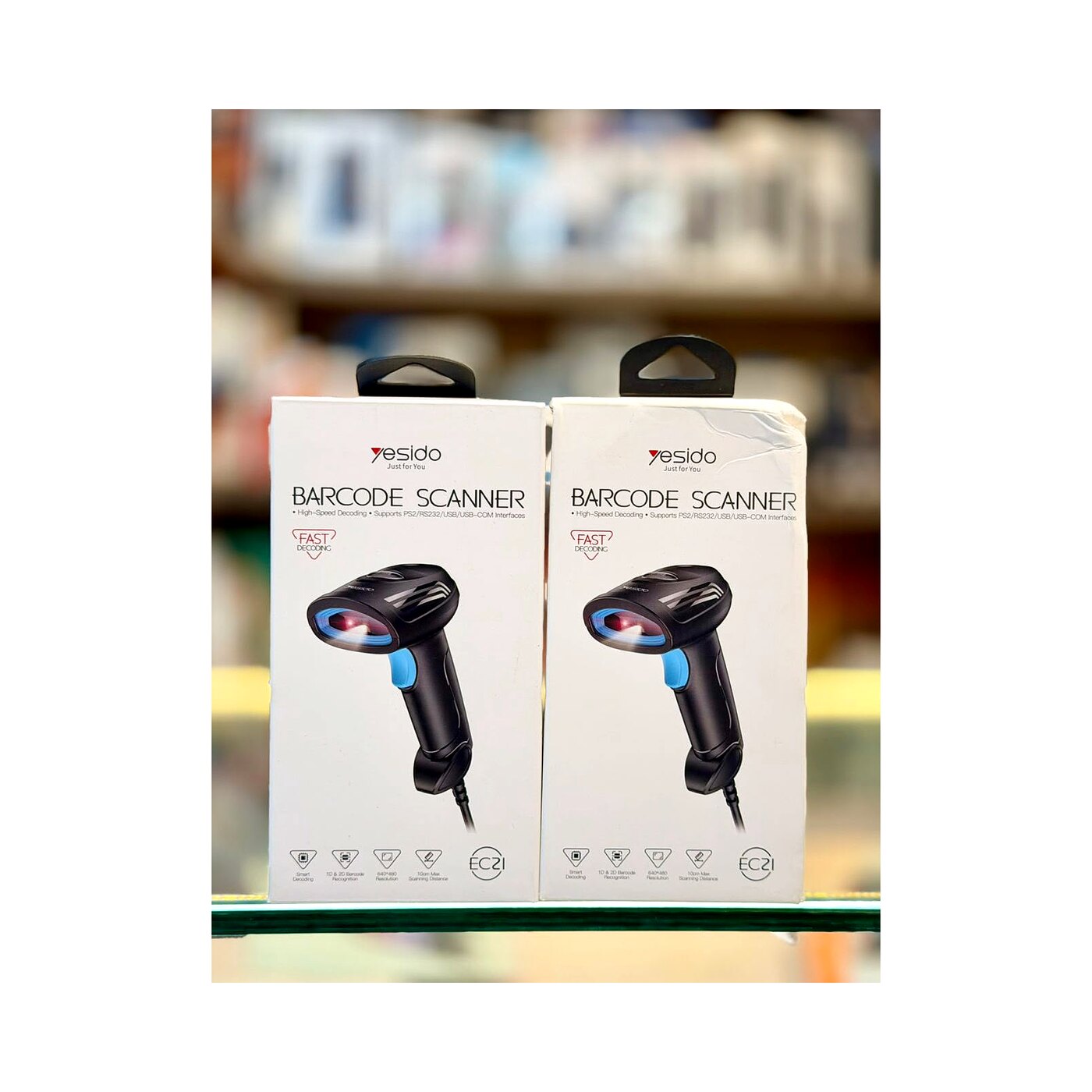 Yesido Wired 1D and 2D Barcode Scanner