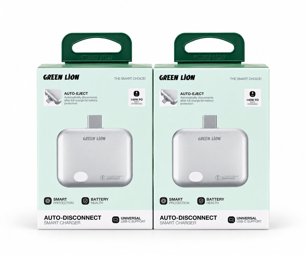 Green Lion Auto-Disconnect USB-C Charger