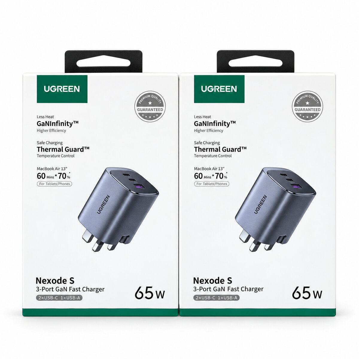 UGREEN Nexode 65W 3-Port GaN Charger