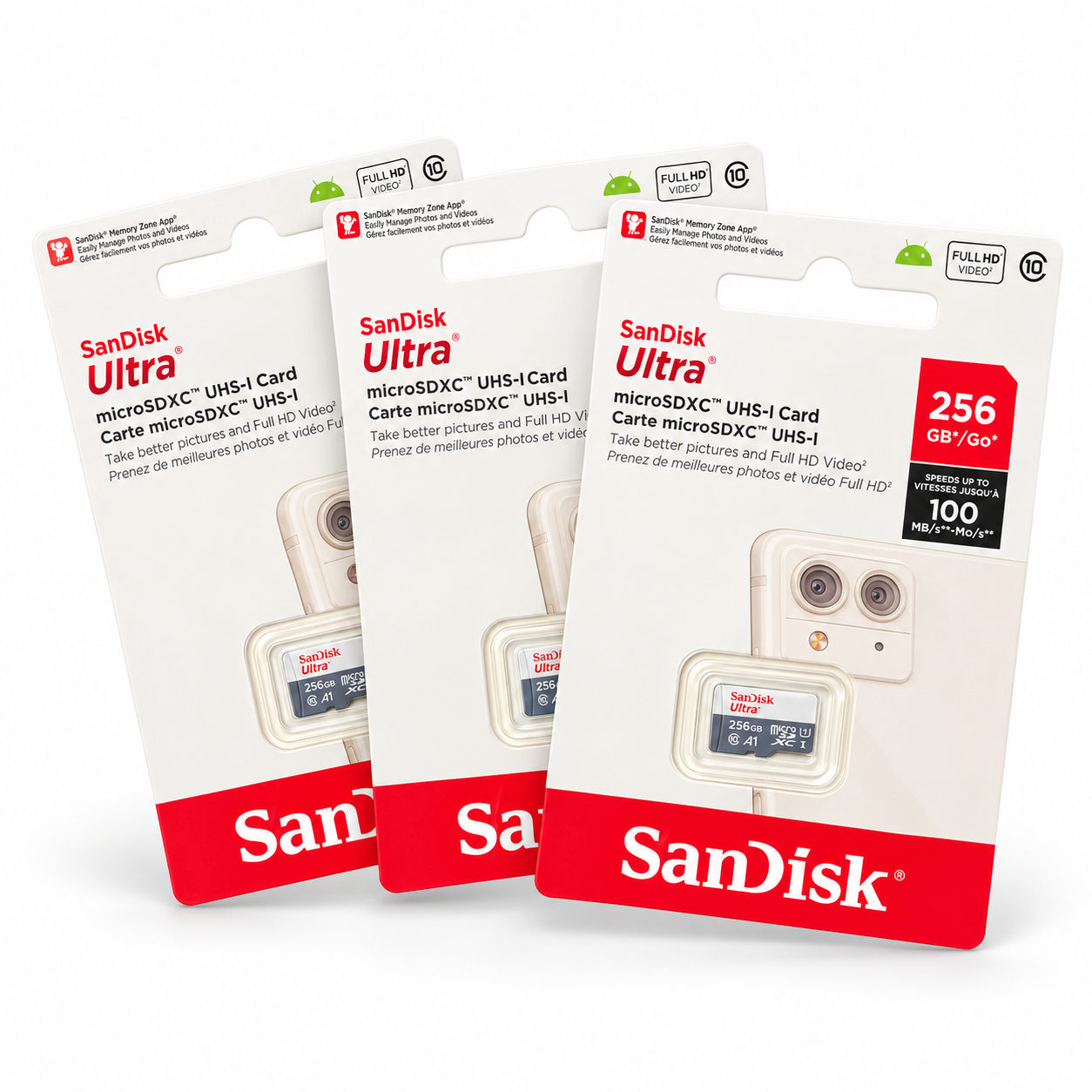 SanDisk Ultra 256GB microSDXC Memory Card Class 10