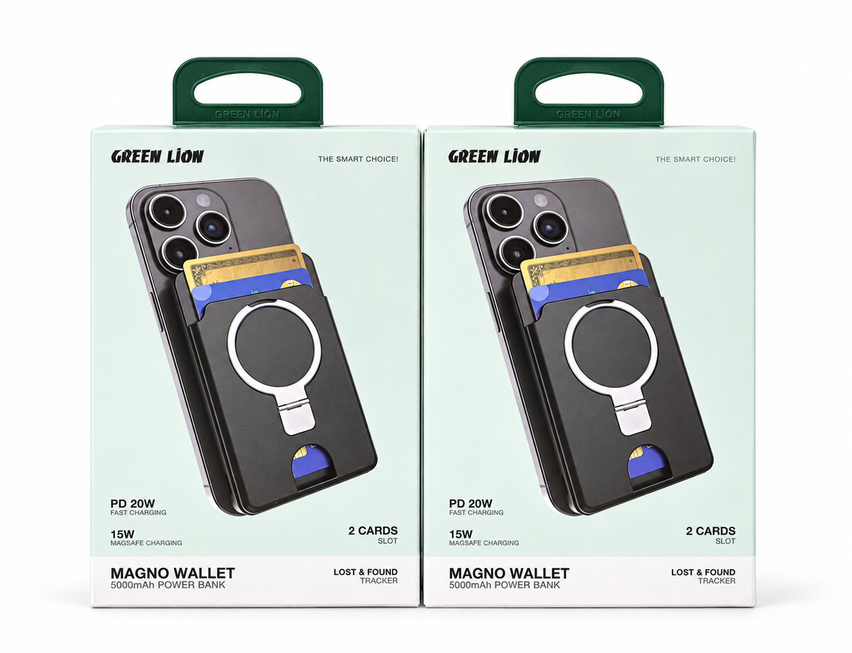 Green Lion Magno Wallet 5000mAh MagSafe Power Bank