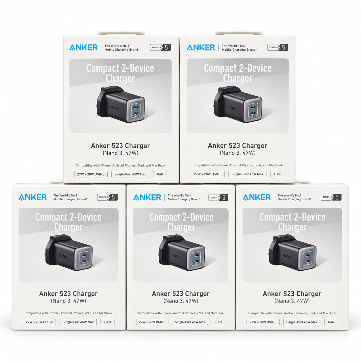 Anker 523 Nano 3 47W Dual-Port GaN Charger