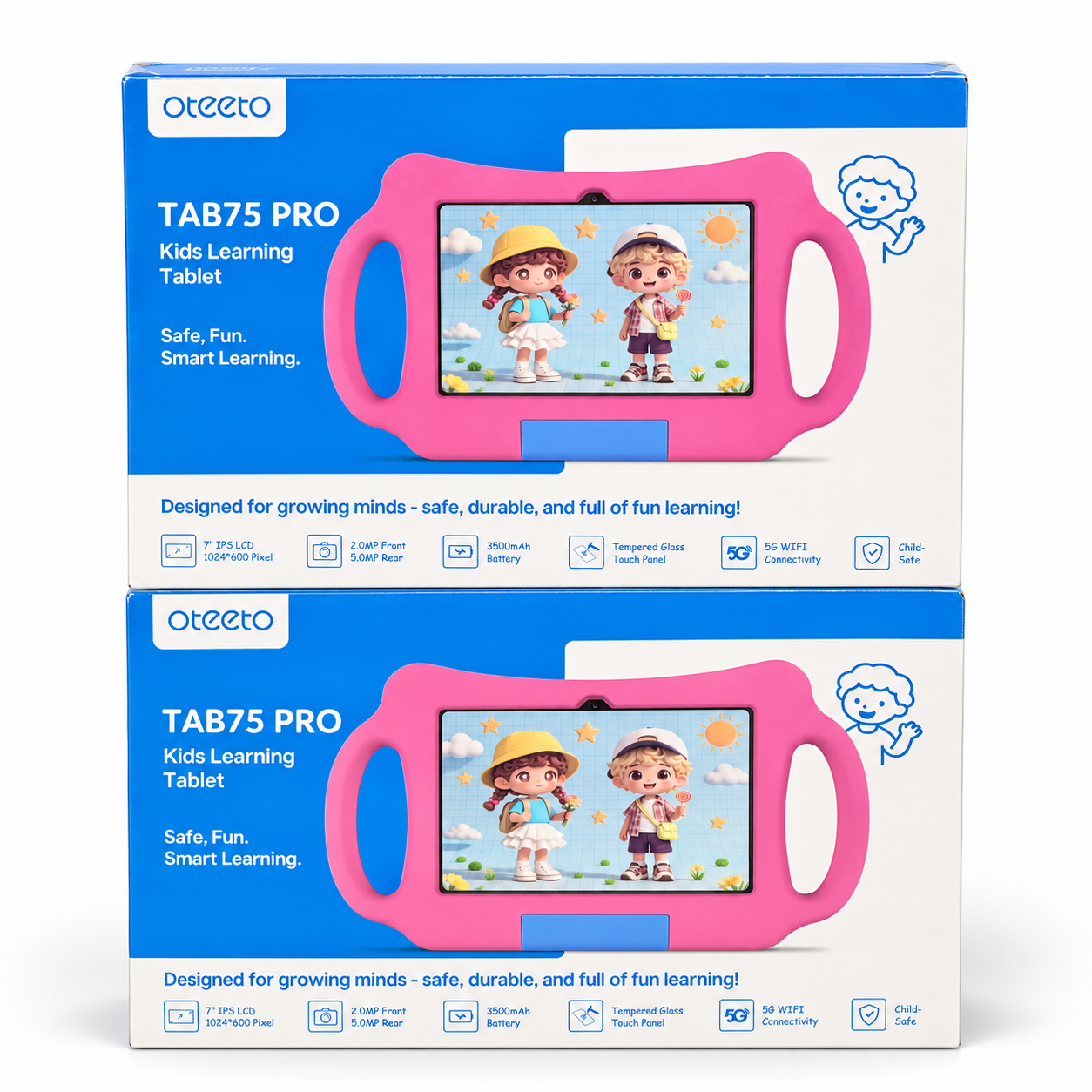 Oteeto Tab 75 Pro Kids Tablet 128GB 6GB RAM