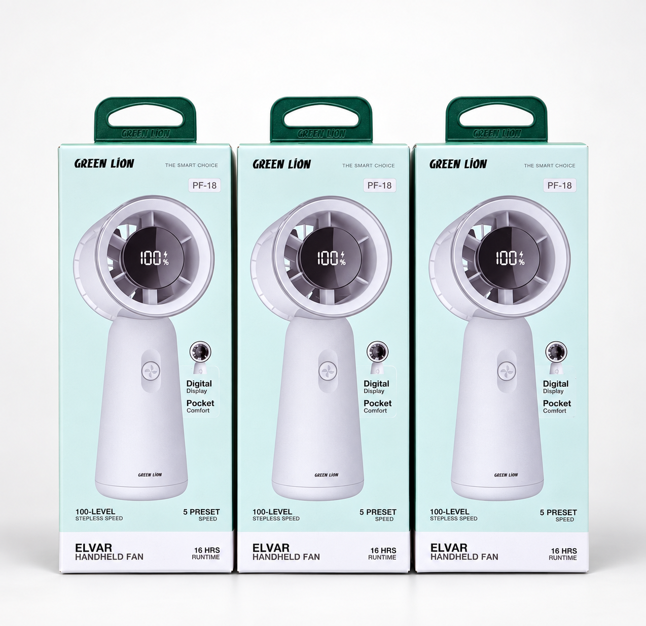 Green Lion Elvar 3000mAh Handheld Fan