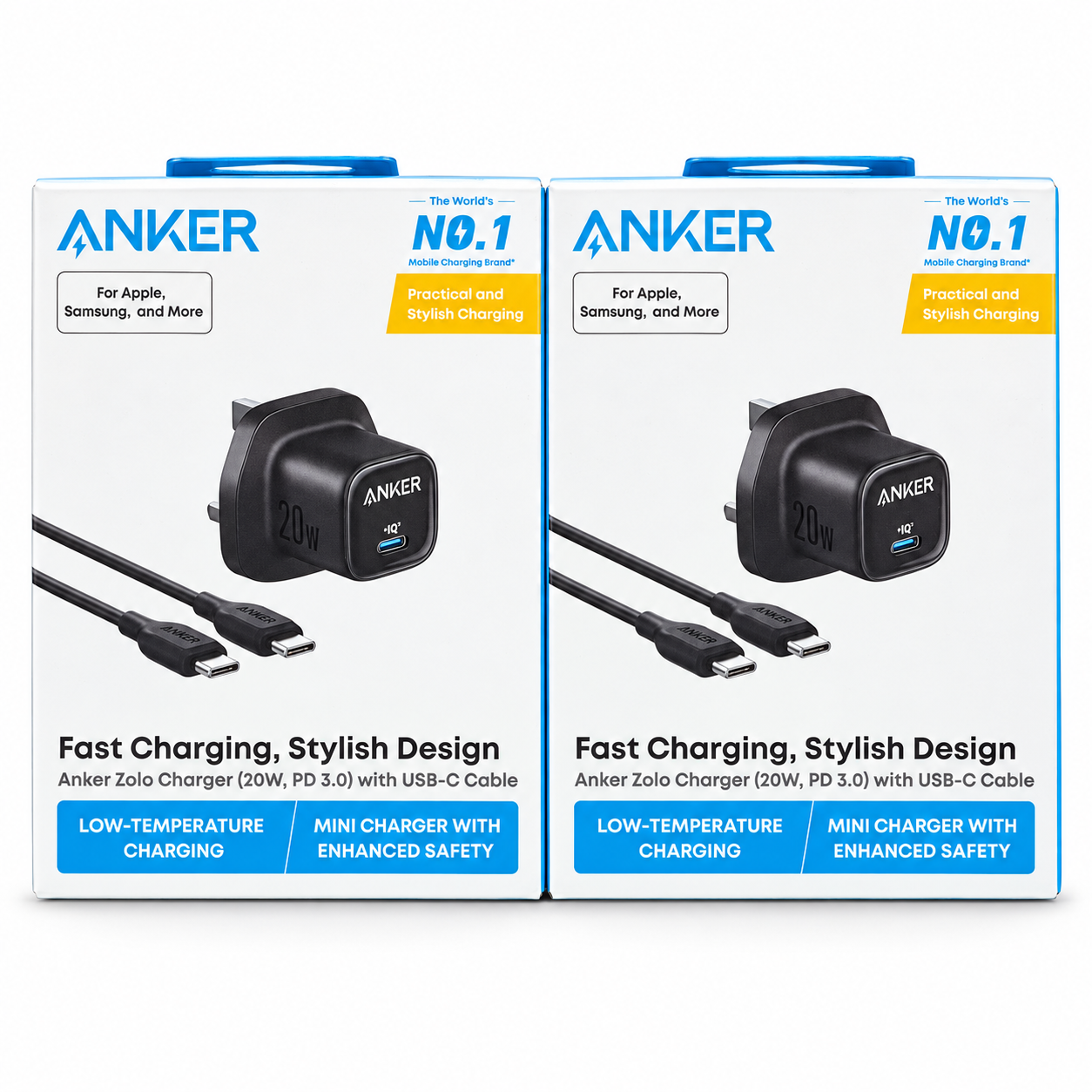 Anker Zolo 20W USB-C Fast Charger with USB-C Cable