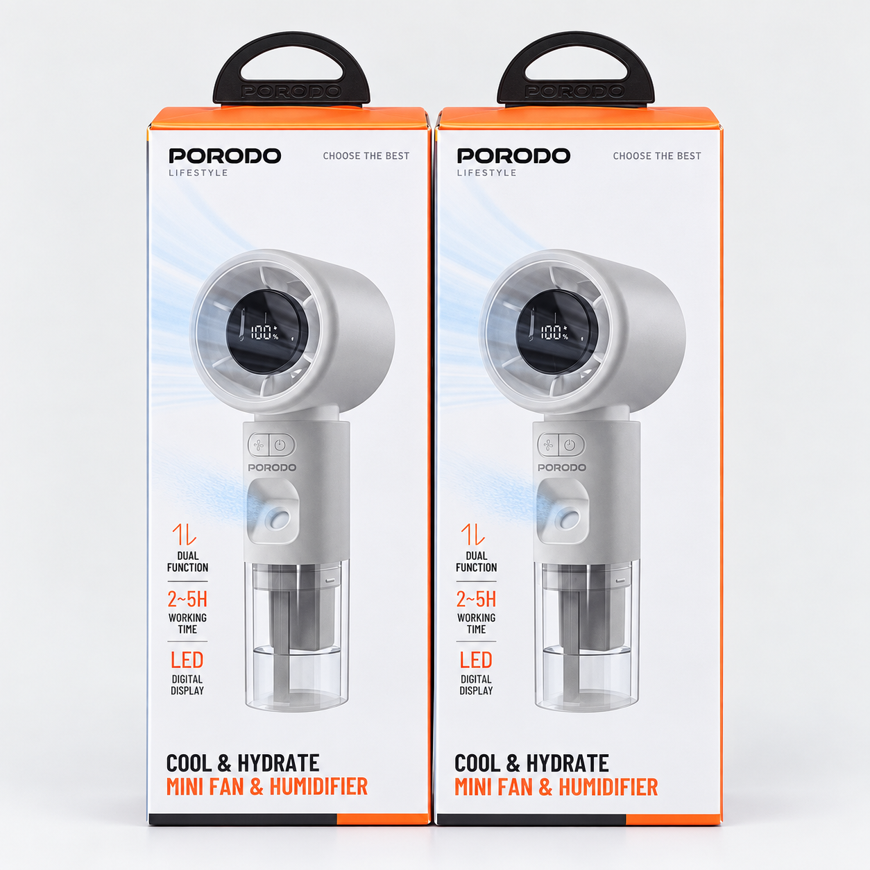 Porodo Cool & Hydrate Mini Fan and Humidifier